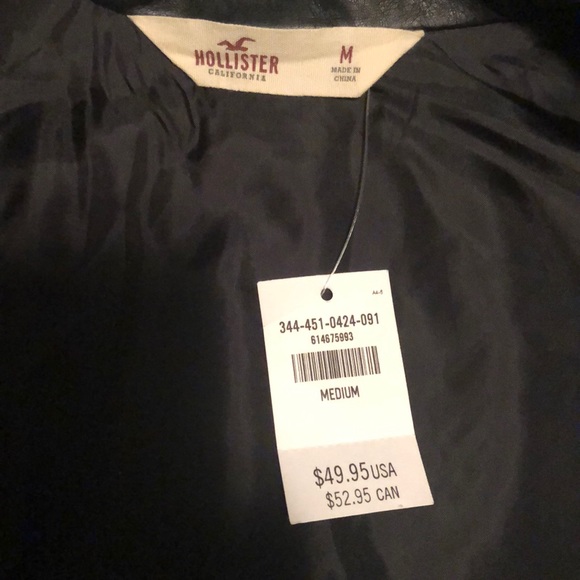 Crest Canyon Faux Leather Biker Vest - Picture 4 of 7